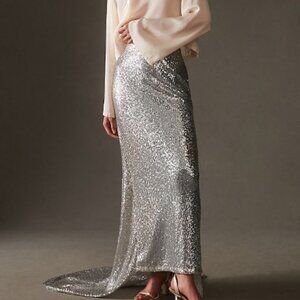 Mare Mare x Anthropologie Sequin Train Maxi Skirt